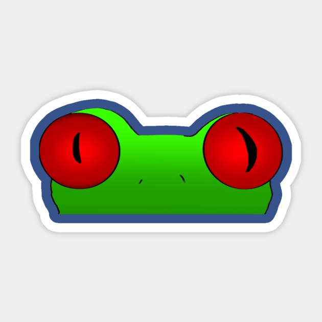 Frog Sticker by RainbowCatfish